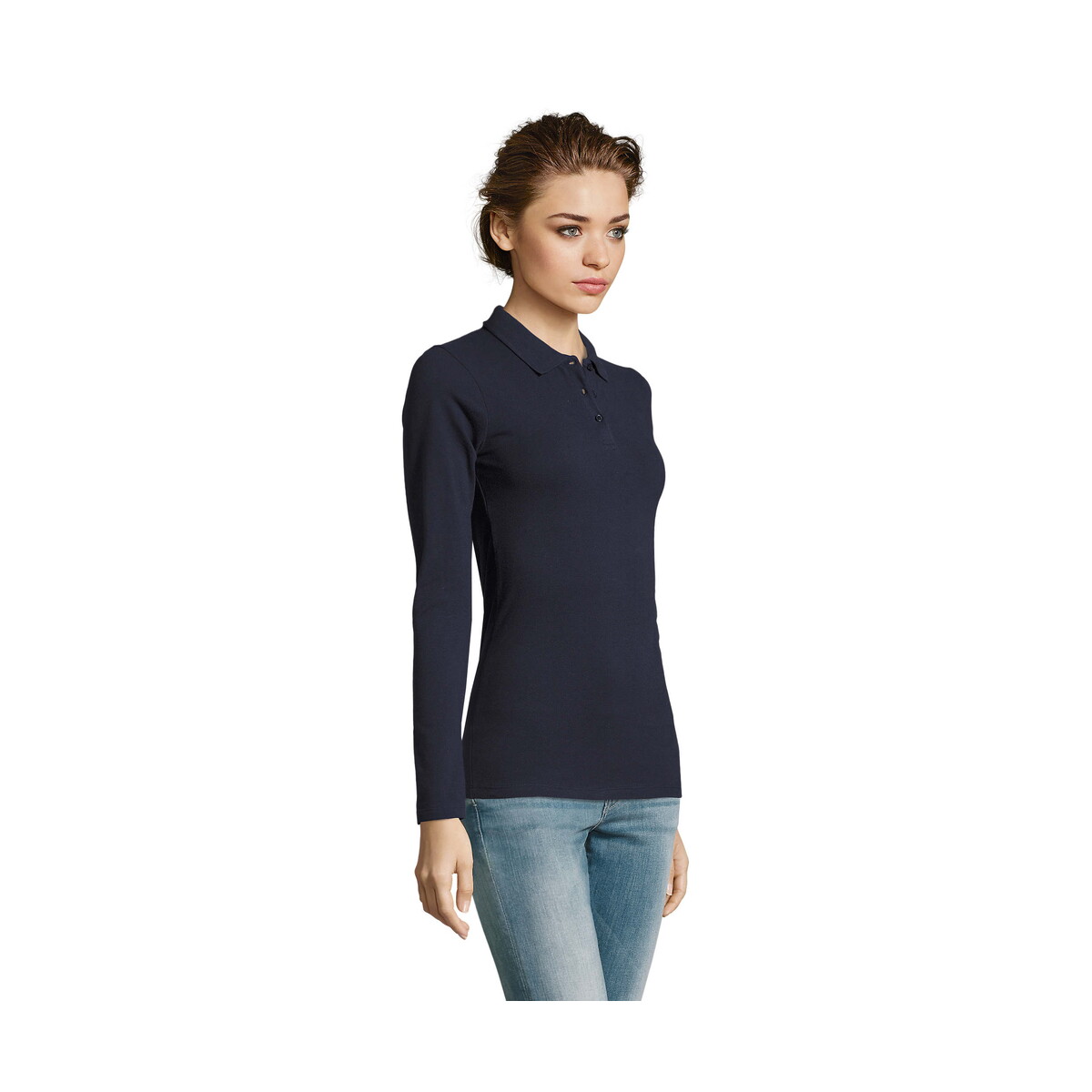 Koszulki polo z logo – perfect damskie lsl polo180 perfect lsl women – french navy – xl s02083-fn-side PERFECT Damskie LSL POLO180 PERFECT LSL WOMEN - French Navy - XL s02083-fn-side