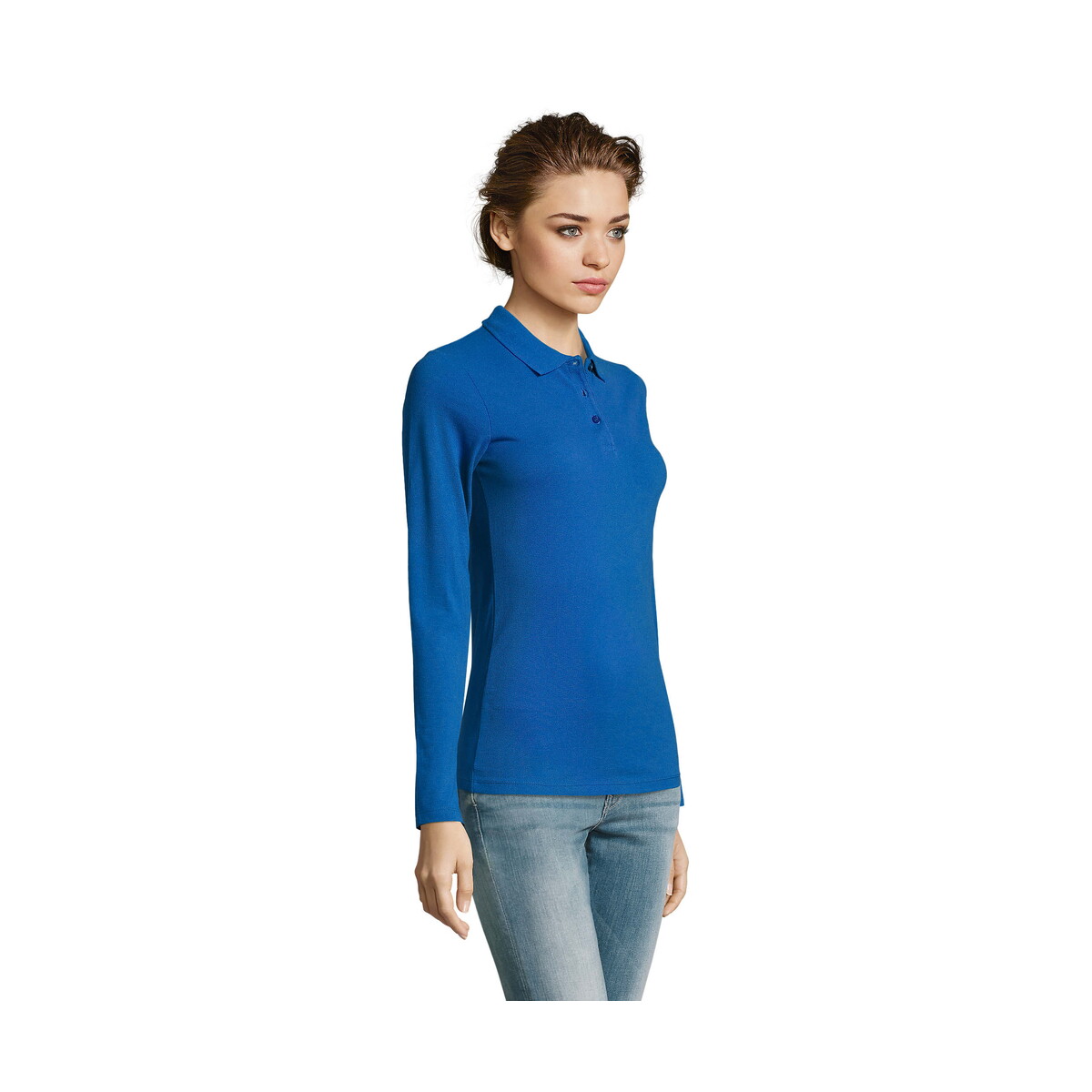 Koszulki polo z logo – perfect damskie lsl polo180 perfect lsl women – niebieskie – xl s02083-rb-side PERFECT Damskie LSL POLO180 PERFECT LSL WOMEN - Niebieskie - XL s02083-rb-side