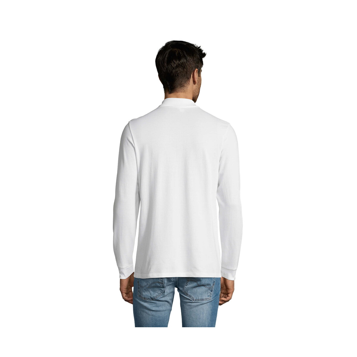 Koszulki polo z logo – perfect men lsl polo 180g perfect lsl men – biały – m s02087-wh-back PERFECT MEN LSL POLO 180g PERFECT LSL MEN - Biały - M s02087-wh-back