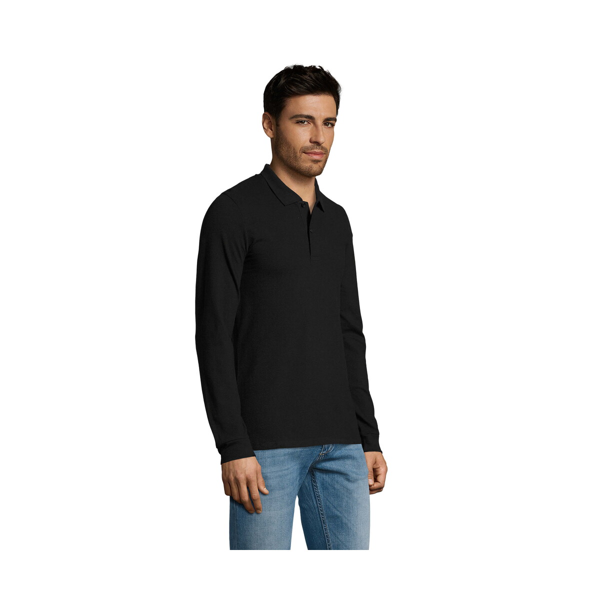Koszulki polo z logo – perfect men lsl polo 180g perfect lsl men – czarny – 3xl s02087-bk-side PERFECT MEN LSL POLO 180g PERFECT LSL MEN - Czarny - 3XL s02087-bk-side