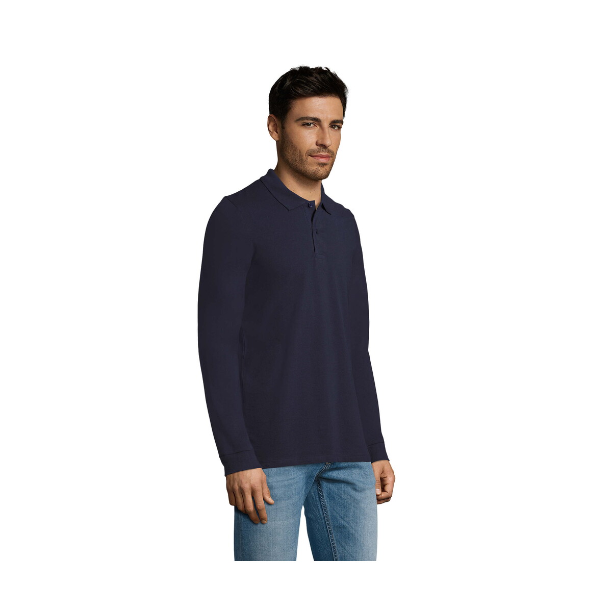 Koszulki polo z logo – perfect men lsl polo 180g perfect lsl men – french navy – m s02087-fn-side PERFECT MEN LSL POLO 180g PERFECT LSL MEN - French Navy - M s02087-fn-side