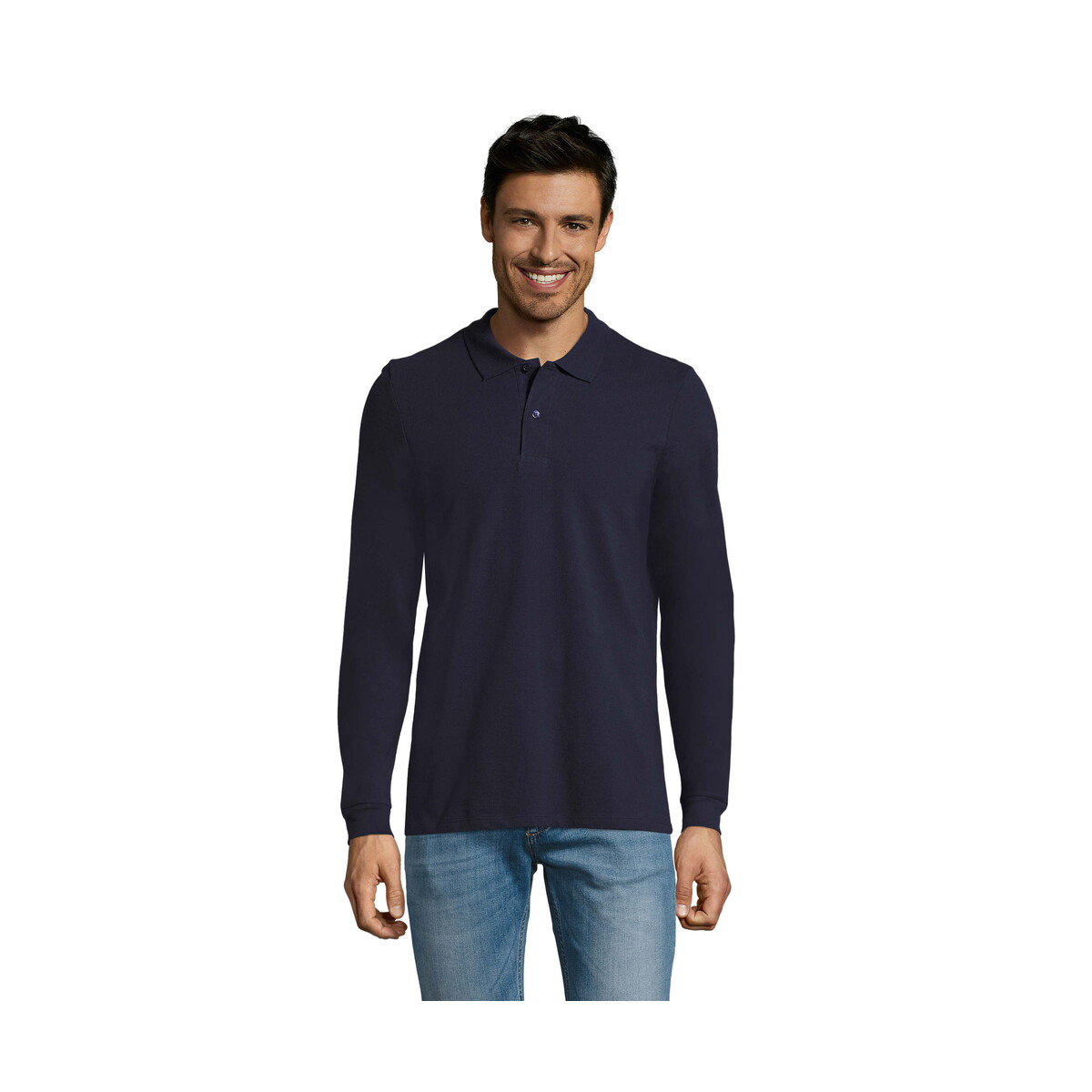 Koszulki polo z logo – perfect men lsl polo 180g perfect lsl men – french navy – m s02087-fn PERFECT MEN LSL POLO 180g PERFECT LSL MEN - French Navy - M s02087-fn