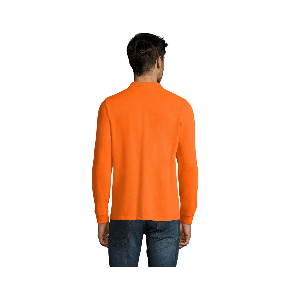 Koszulki polo z logo – perfect men lsl polo 180g perfect lsl men – pomarańczowe – m s02087-or-back PERFECT MEN LSL POLO 180g PERFECT LSL MEN - Pomarańczowe - M s02087-or-back