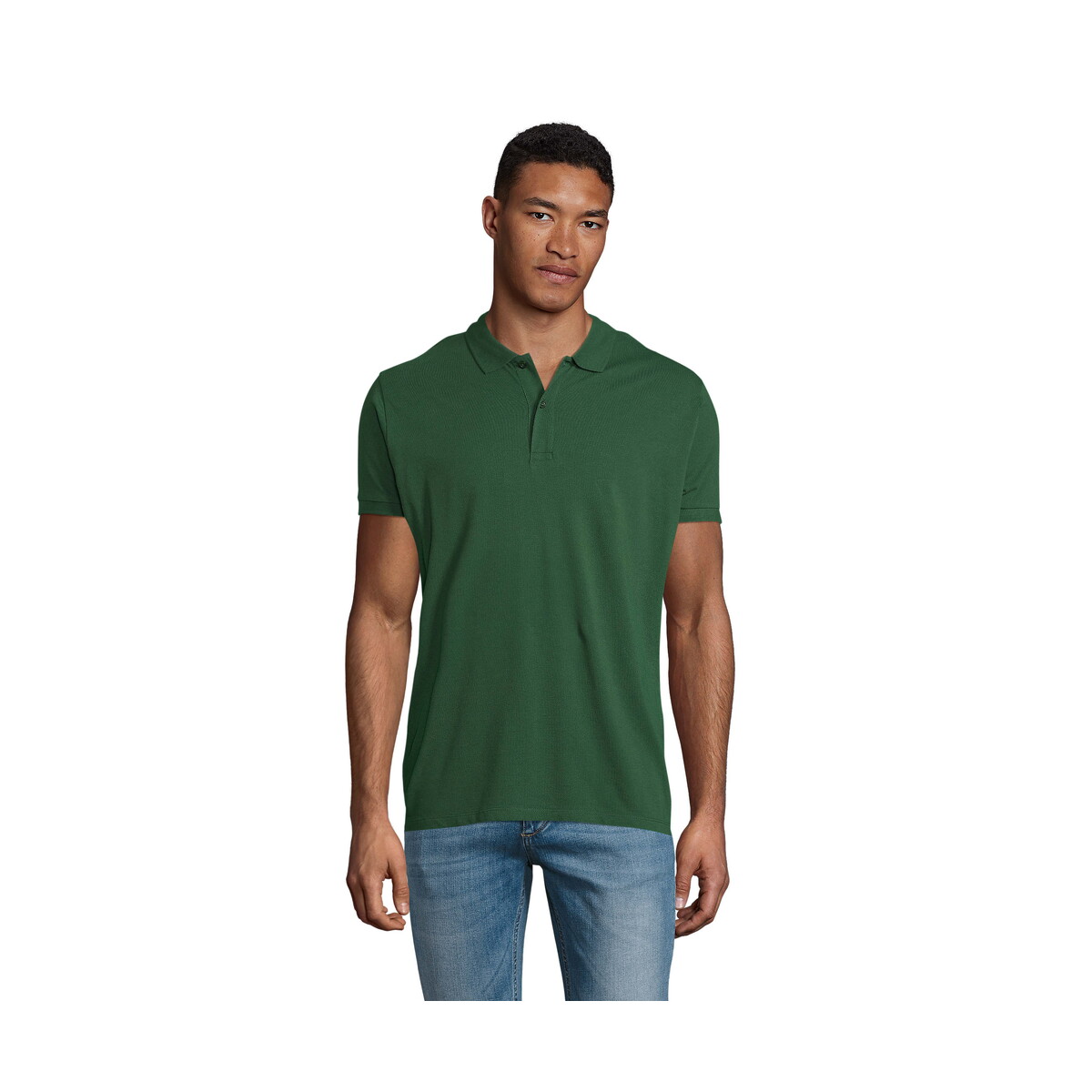 Koszulki polo z logo – planet men polo 170g planet men – ciemno-zielone – 5xl s03566-bo PLANET MEN polo 170g PLANET MEN - Ciemno-Zielone - 5XL s03566-bo