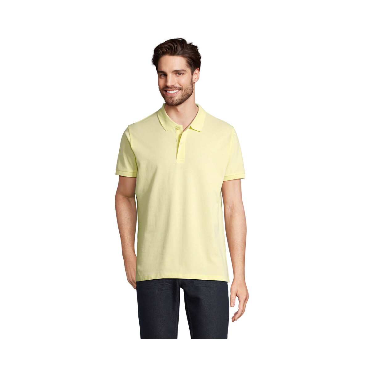 Koszulki polo z logo – planet men polo 170g planet men – jasno żółte – xxl s03566-ly PLANET MEN polo 170g PLANET MEN - Jasno Żółte - XXL s03566-ly