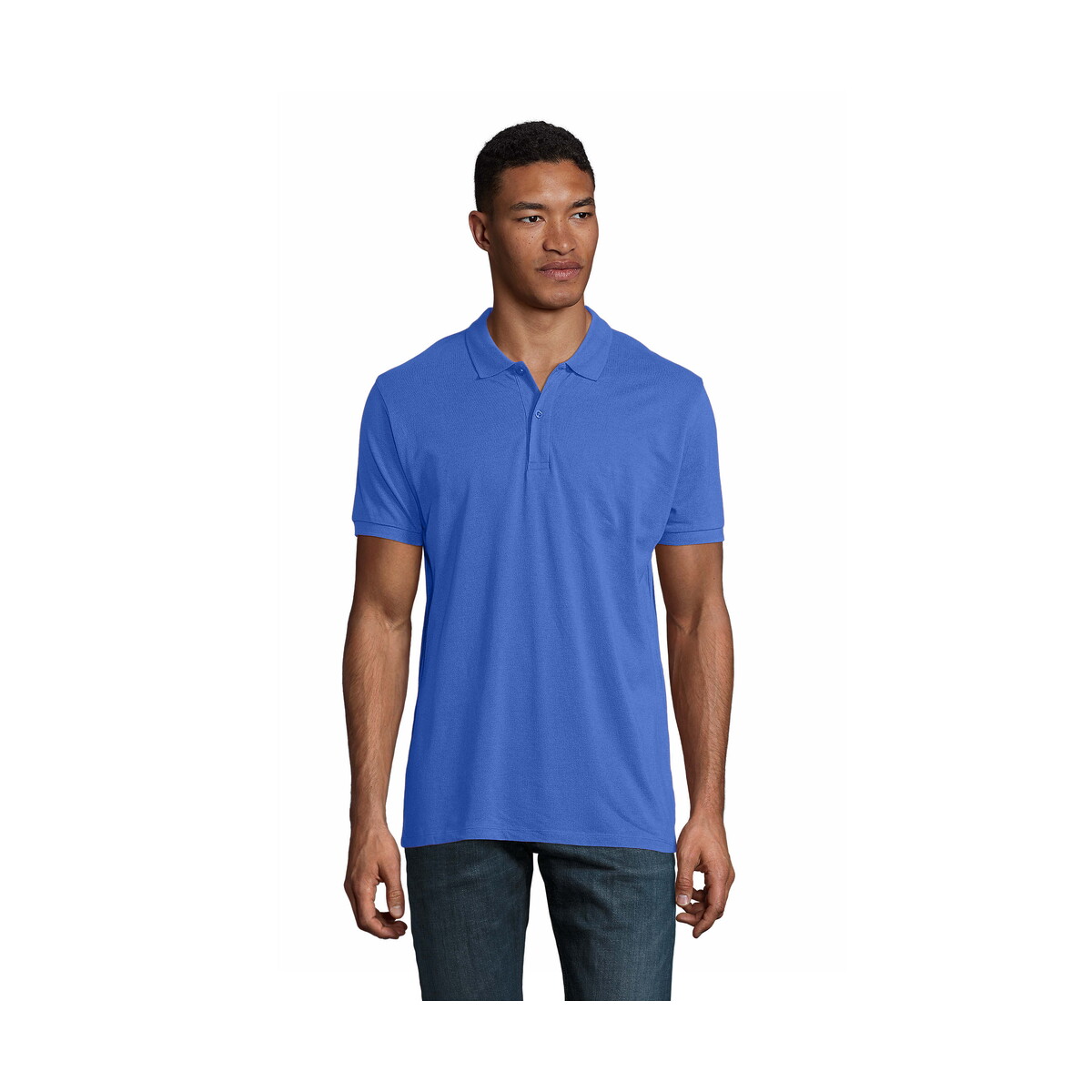 Koszulki polo z logo – planet men polo 170g planet men – niebieskie – m s03566-rb PLANET MEN polo 170g PLANET MEN - Niebieskie - M s03566-rb