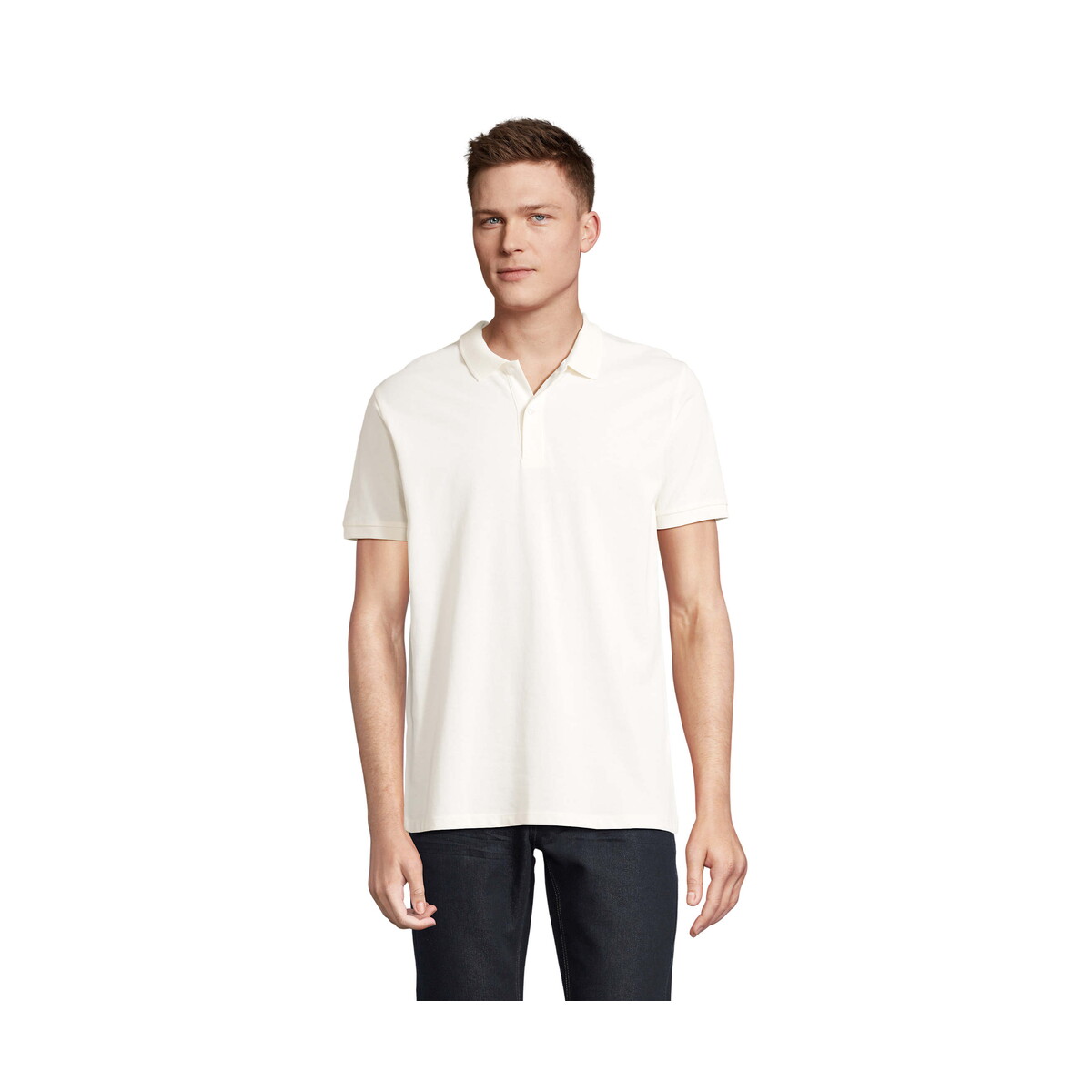 Koszulki polo z logo – planet men polo 170g planet men – off-white – xxl s03566-ww PLANET MEN polo 170g PLANET MEN - Off-White - XXL s03566-ww