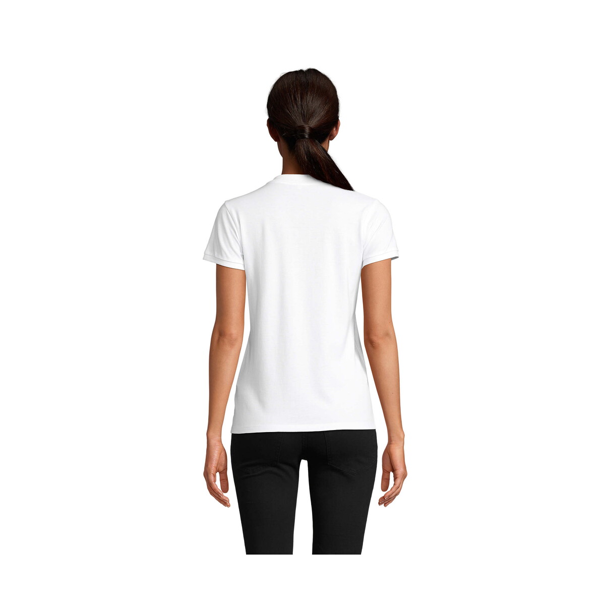 Koszulki polo z logo – planet women polo 170g planet women – biała – l s03575-wh-side PLANET WOMEN polo 170g PLANET WOMEN - Biała - L s03575-wh-side