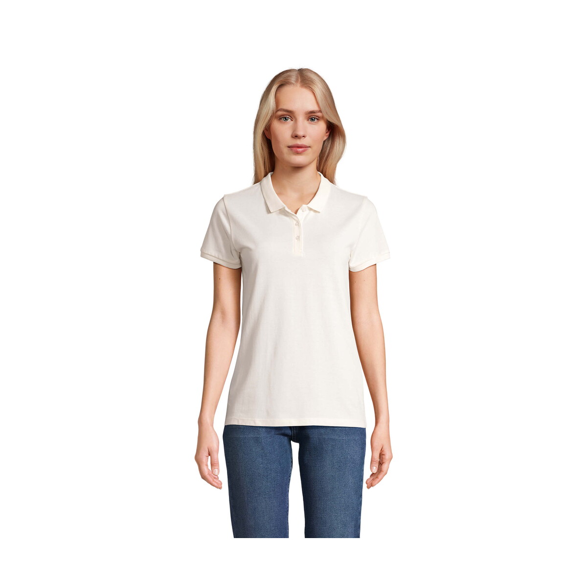 Koszulki polo z logo – planet women polo 170g planet women – off-white – m s03575-ww PLANET WOMEN polo 170g PLANET WOMEN - Off-White - M s03575-ww