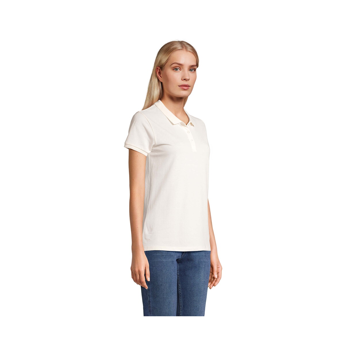 Koszulki polo z logo – planet women polo 170g planet women – off-white – m s03575-ww-side PLANET WOMEN polo 170g PLANET WOMEN - Off-White - M s03575-ww-side