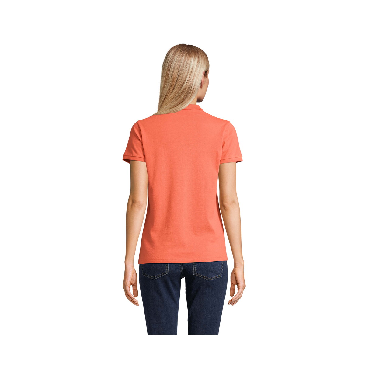 Koszulki polo z logo – planet women polo 170g planet women – pop orange – m s03575-po-back PLANET WOMEN polo 170g PLANET WOMEN - Pop Orange - M s03575-po-back