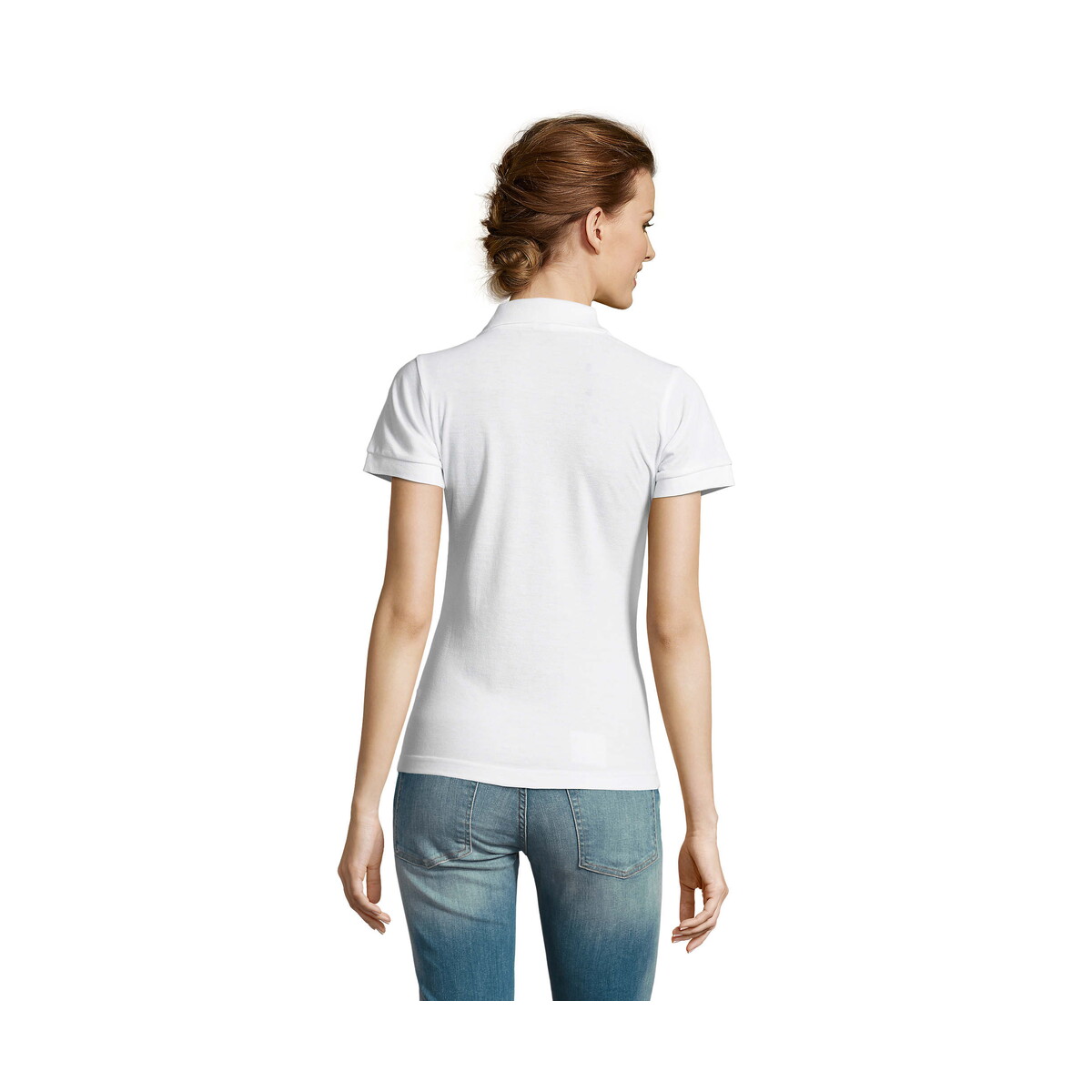Koszulki polo z logo – prime damskie polo 200g prime women – biała – xl s00573-wh-back PRIME Damskie POLO 200g PRIME WOMEN - Biała - XL s00573-wh-back