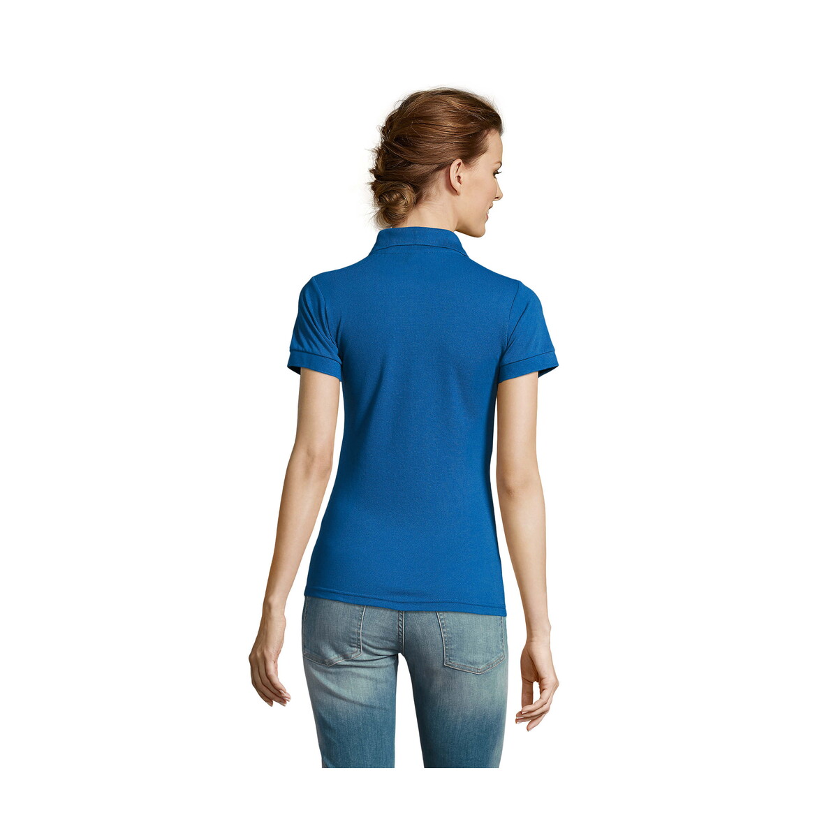 Koszulki polo z logo – prime damskie polo 200g prime women – niebieskie – m s00573-rb-back PRIME Damskie POLO 200g PRIME WOMEN - Niebieskie - M s00573-rb-back