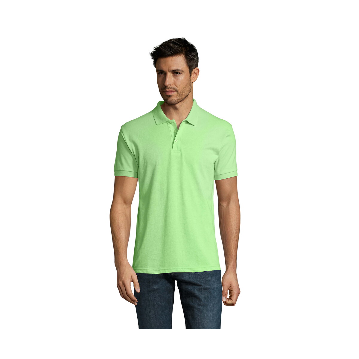 Koszulki polo z logo – prime męskie polo 200g prime men – apple green – 3xl s00571-ag PRIME Męskie polo 200g PRIME MEN - Apple Green - 3XL s00571-ag