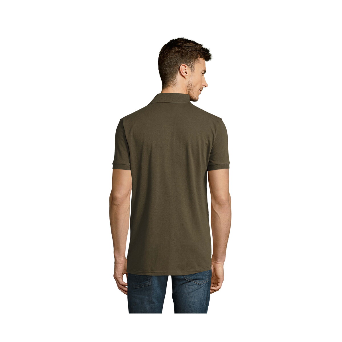 Koszulki polo z logo – prime męskie polo 200g prime men – army – 5xl s00571-ar-back PRIME Męskie polo 200g PRIME MEN - Army - 5XL s00571-ar-back