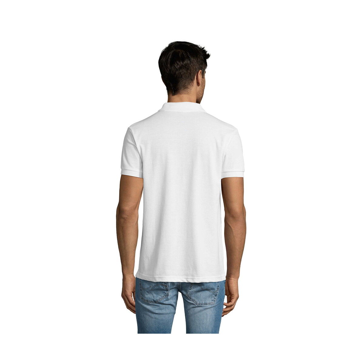 Koszulki polo z logo – prime męskie polo 200g prime men – biały – xl s00571-wh-back PRIME Męskie polo 200g PRIME MEN - Biały - XL s00571-wh-back