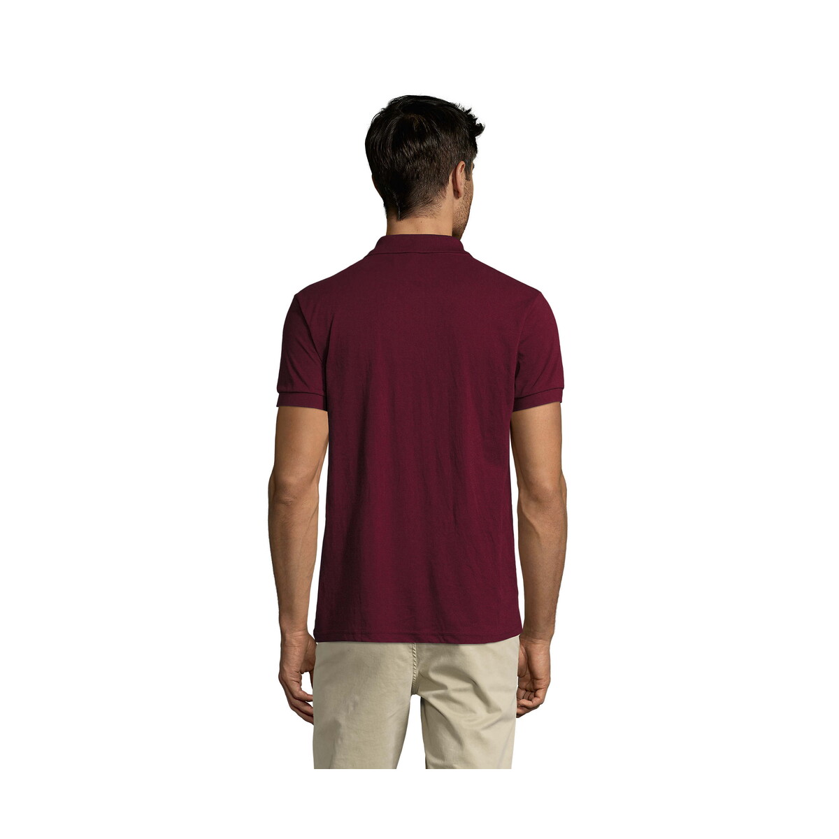 Koszulki polo z logo – prime męskie polo 200g prime men – burgundowe – 4xl s00571-bg-back PRIME Męskie polo 200g PRIME MEN - Burgundowe - 4XL s00571-bg-back