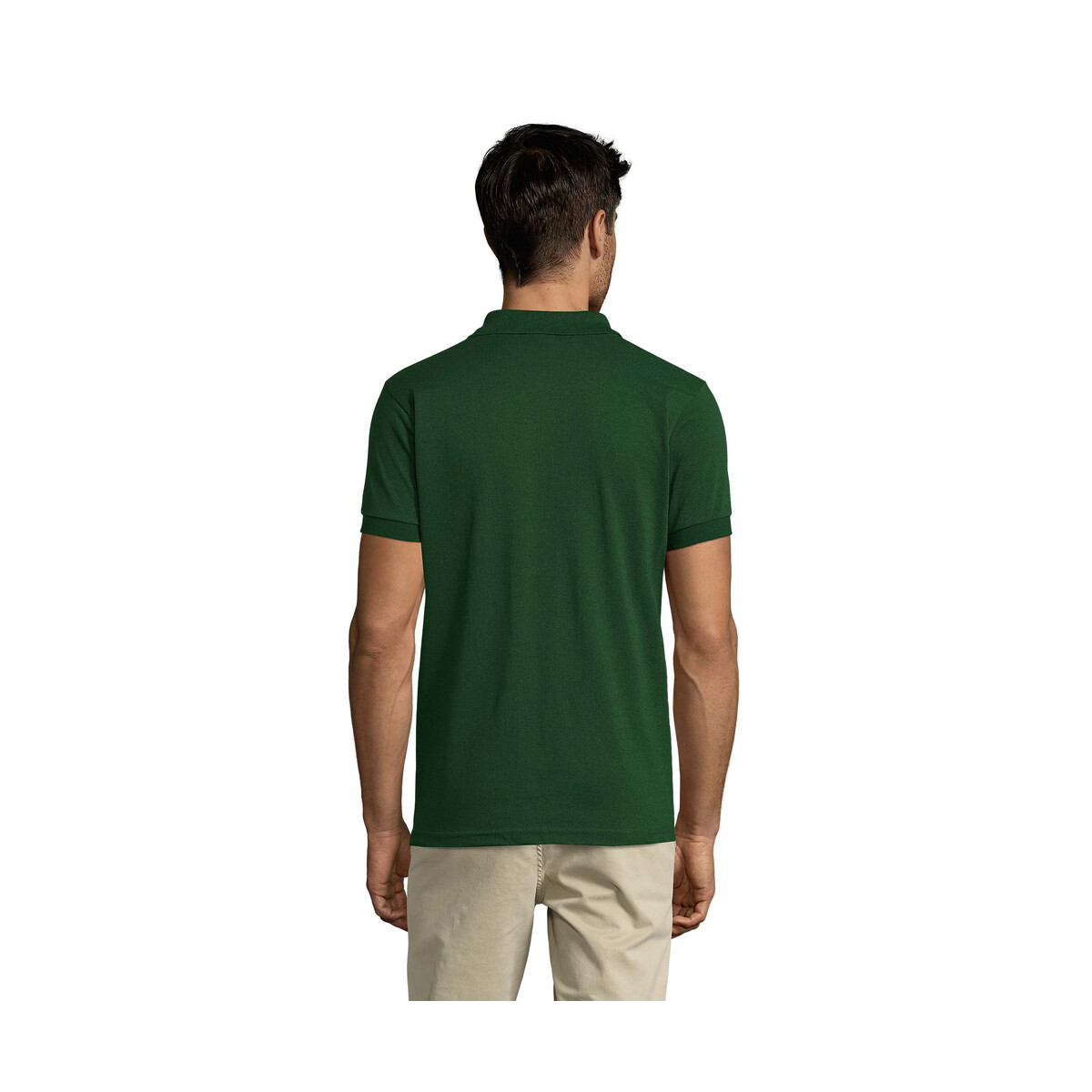 Koszulki polo z logo – prime męskie polo 200g prime men – ciemno-zielone – 5xl s00571-bo-back PRIME Męskie polo 200g PRIME MEN - Ciemno-Zielone - 5XL s00571-bo-back