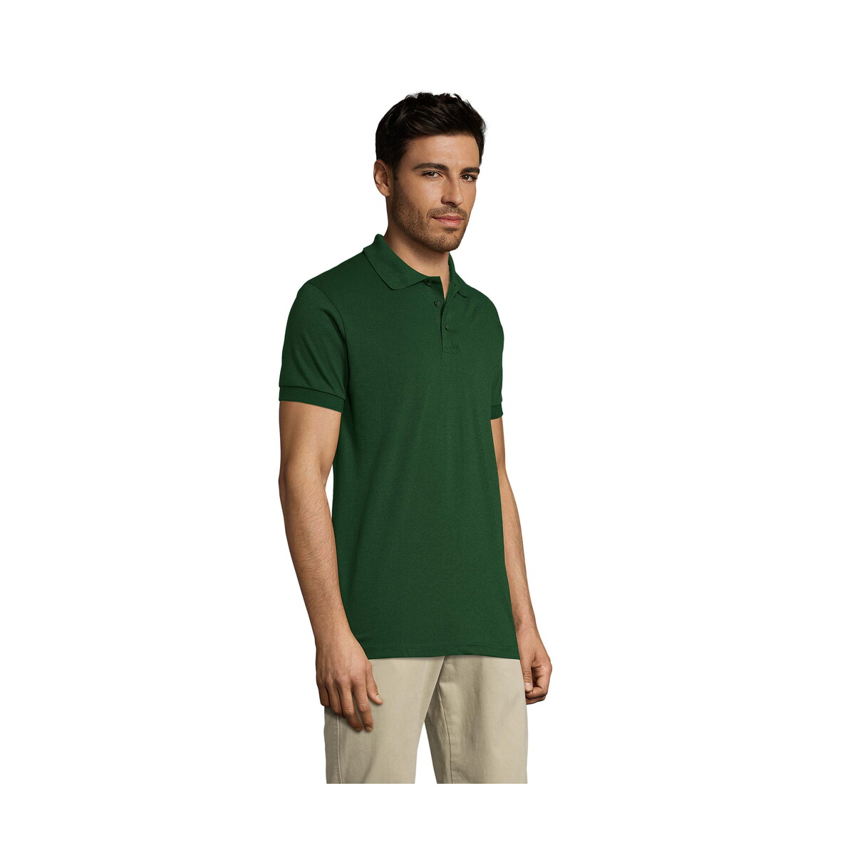 Koszulki polo z logo – prime męskie polo 200g prime men – ciemno-zielone – 5xl s00571-bo-side PRIME Męskie polo 200g PRIME MEN - Ciemno-Zielone - 5XL s00571-bo-side