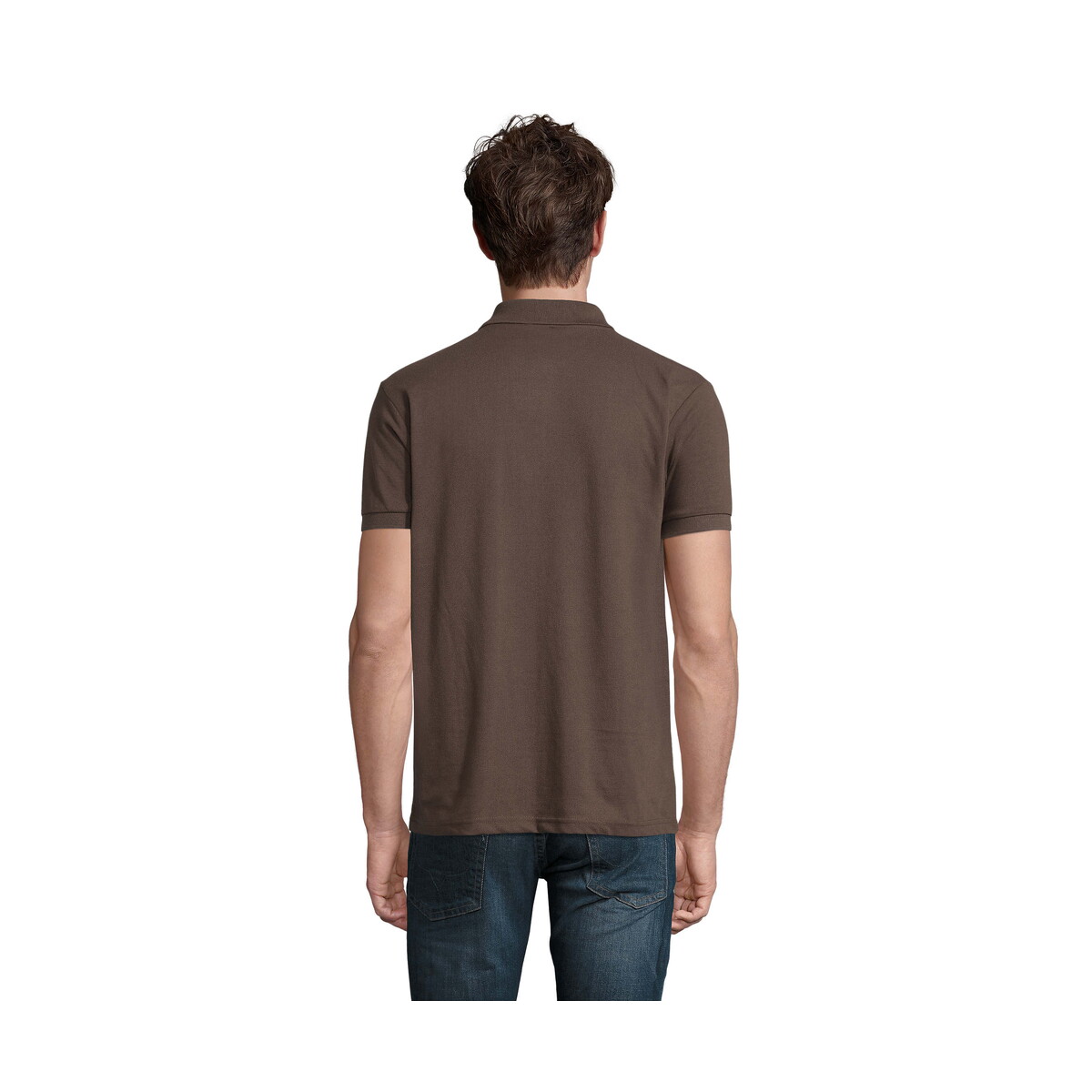 Koszulki polo z logo – prime męskie polo 200g prime men – czekoladowe – 5xl s00571-ch-side PRIME Męskie polo 200g PRIME MEN - czekoladowe - 5XL s00571-ch-side