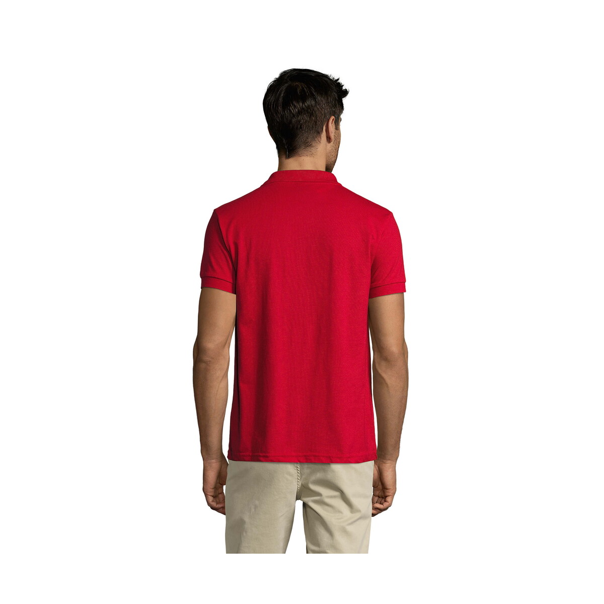 Koszulki polo z logo – prime męskie polo 200g prime men – czerwone – l s00571-rd-back PRIME Męskie polo 200g PRIME MEN - Czerwone - L s00571-rd-back
