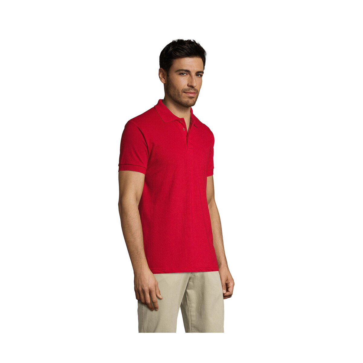 Koszulki polo z logo – prime męskie polo 200g prime men – czerwone – m s00571-rd-side PRIME Męskie polo 200g PRIME MEN - Czerwone - M s00571-rd-side