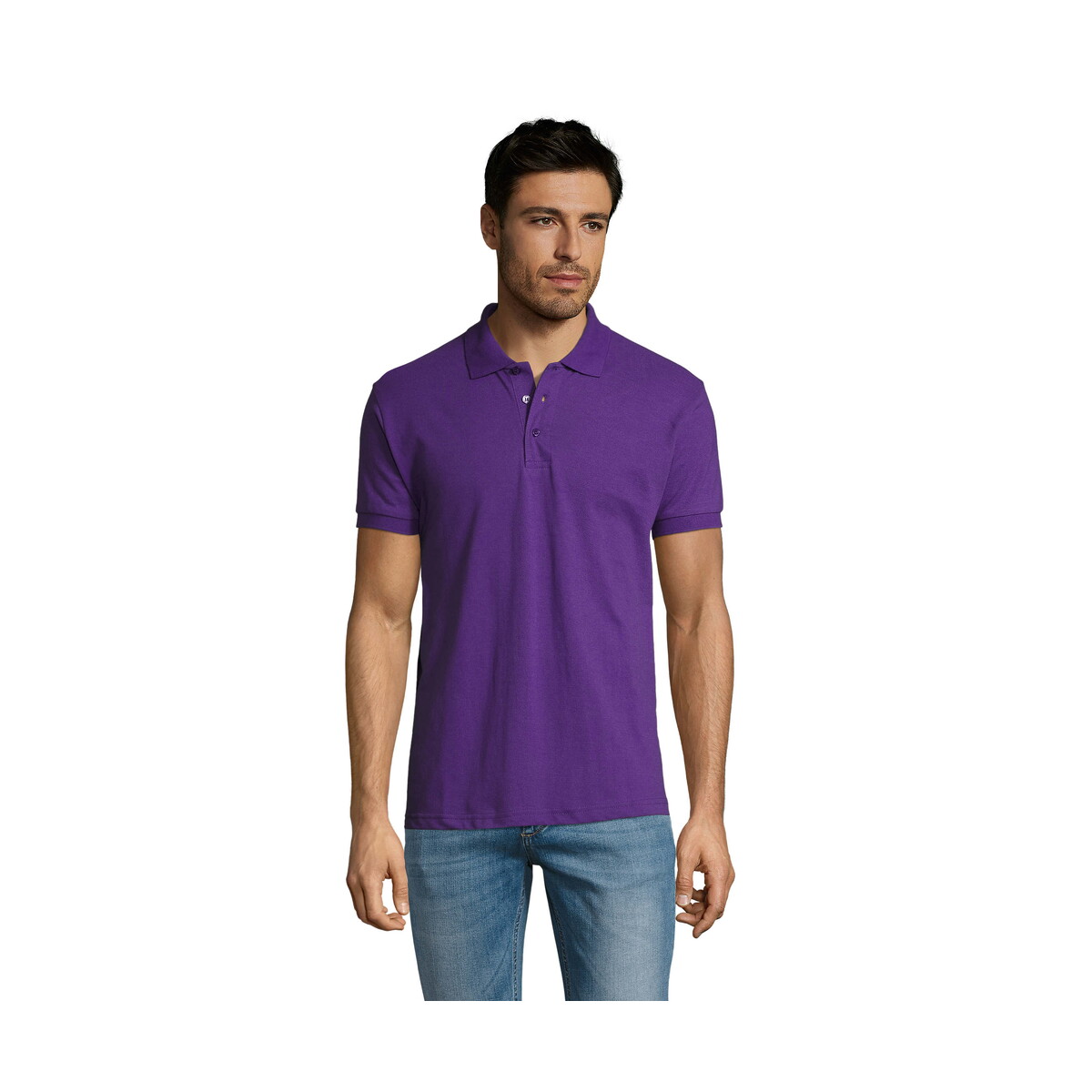 Koszulki polo z logo – prime męskie polo 200g prime men – dark purple – m s00571-da PRIME Męskie polo 200g PRIME MEN - Dark Purple - M s00571-da