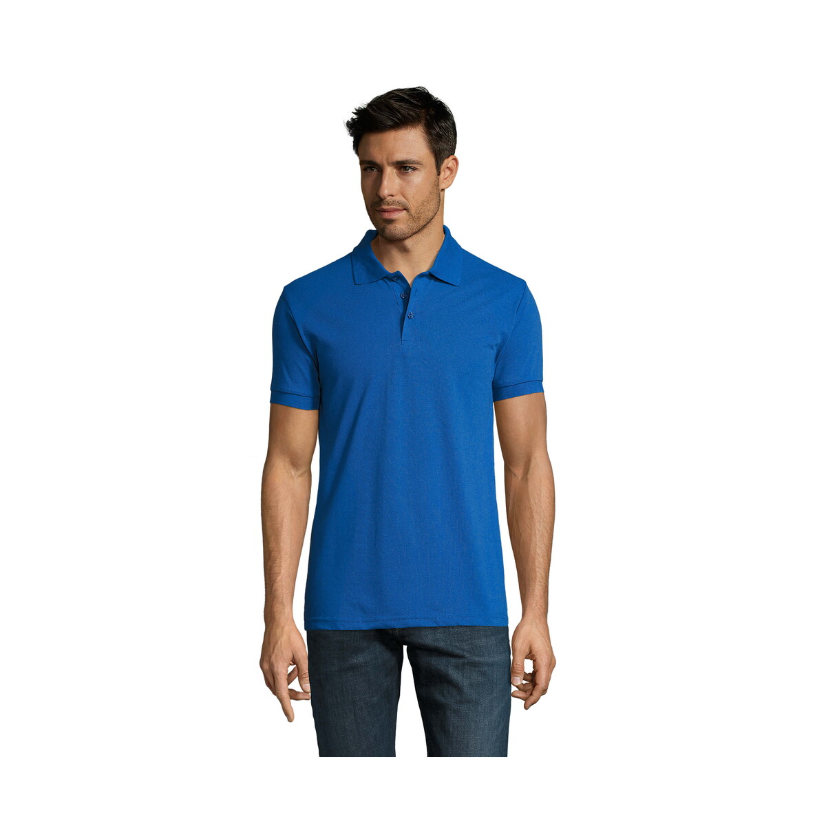 Koszulki polo z logo – prime męskie polo 200g prime men – niebieskie – l s00571-rb PRIME Męskie polo 200g PRIME MEN - Niebieskie - L s00571-rb