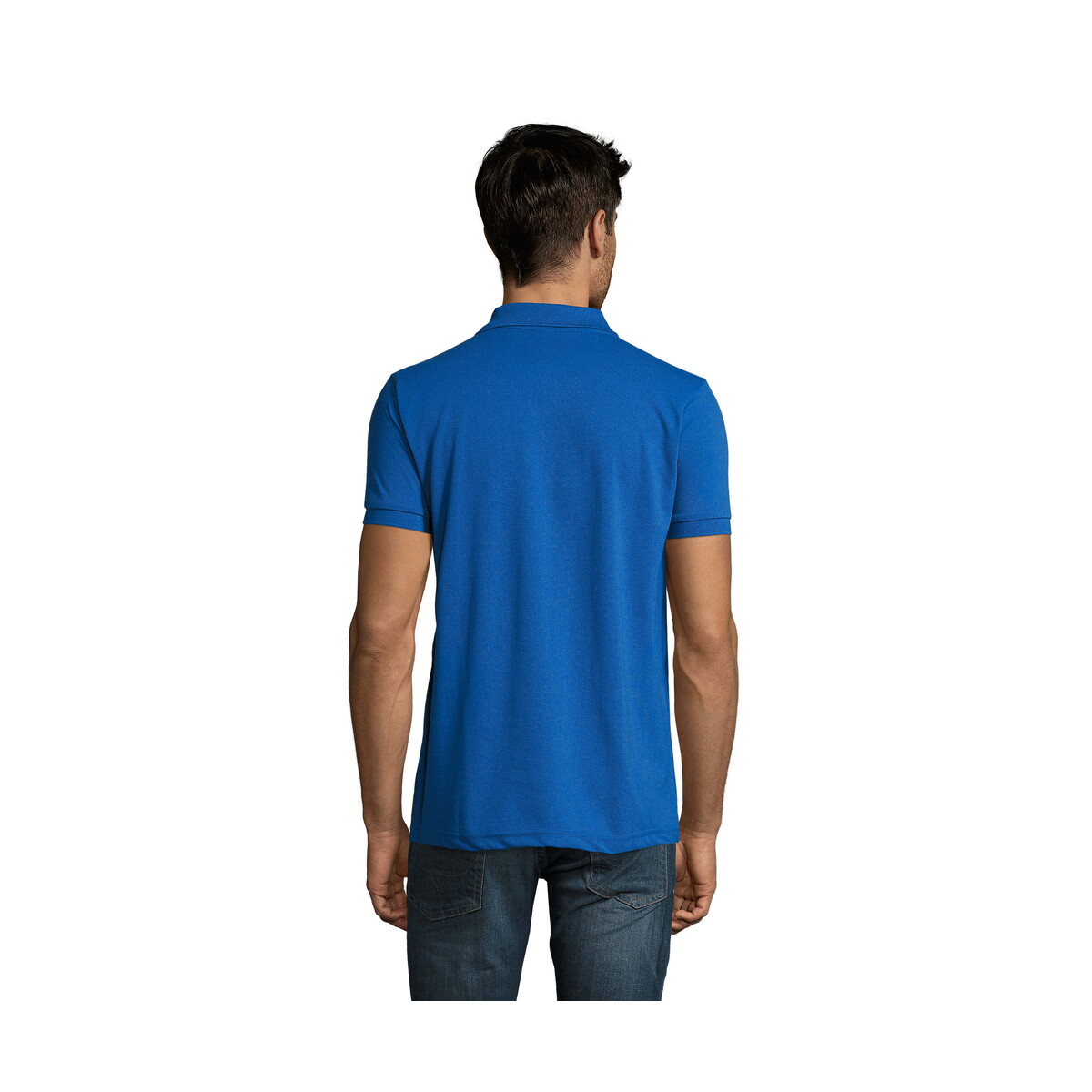 Koszulki polo z logo – prime męskie polo 200g prime men – niebieskie – m s00571-rb-back PRIME Męskie polo 200g PRIME MEN - Niebieskie - M s00571-rb-back