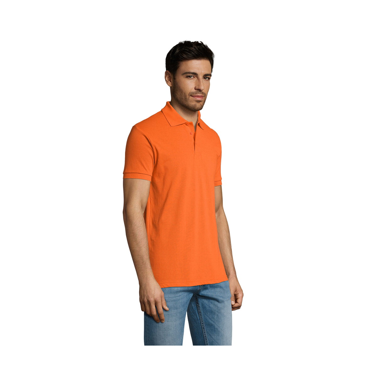 Koszulki polo z logo – prime męskie polo 200g prime men – pomarańczowe – m s00571-or-side PRIME Męskie polo 200g PRIME MEN - Pomarańczowe - M s00571-or-side