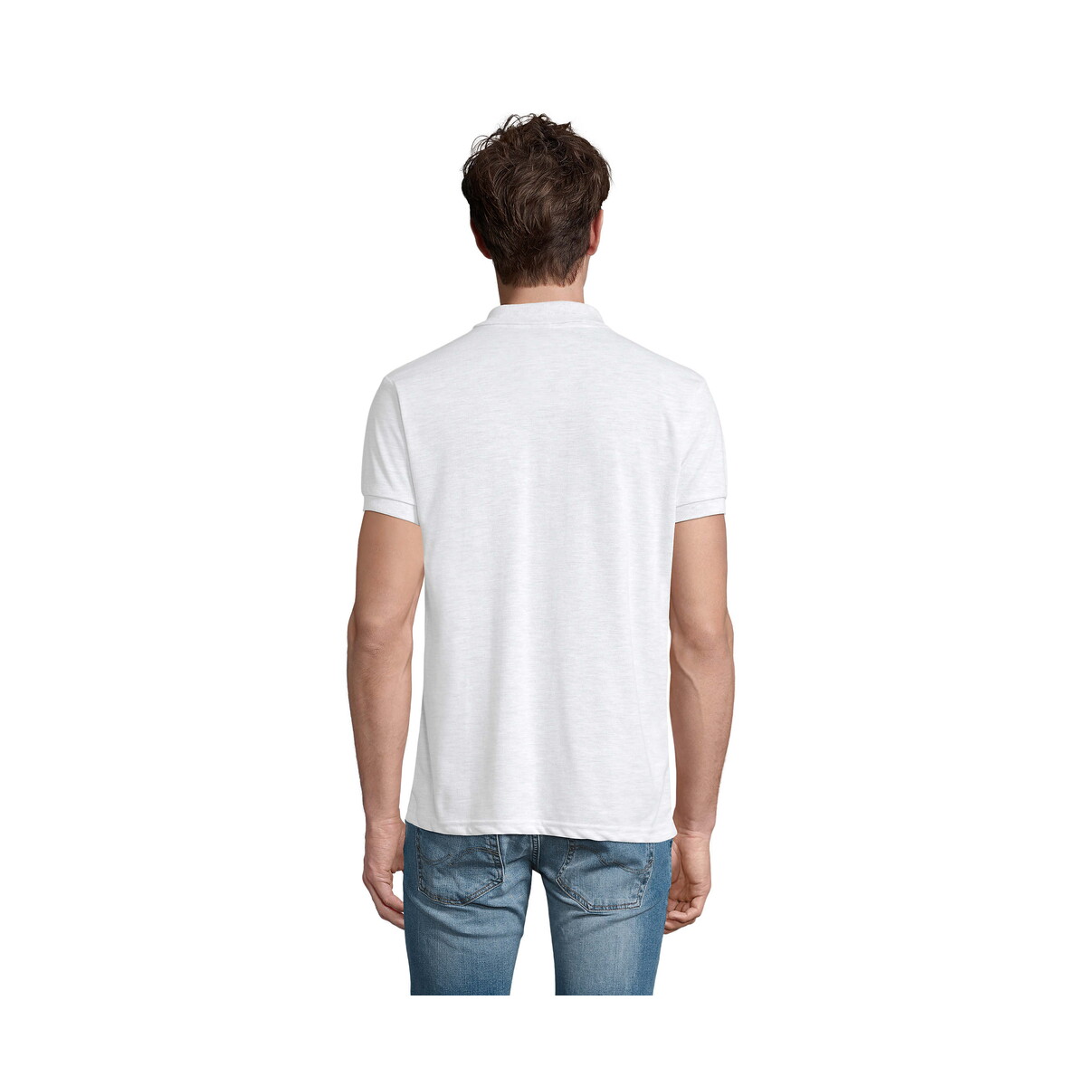 Koszulki polo z logo – prime męskie polo 200g prime men – popielate – 4xl s00571-as-side PRIME Męskie polo 200g PRIME MEN - Popielate - 4XL s00571-as-side