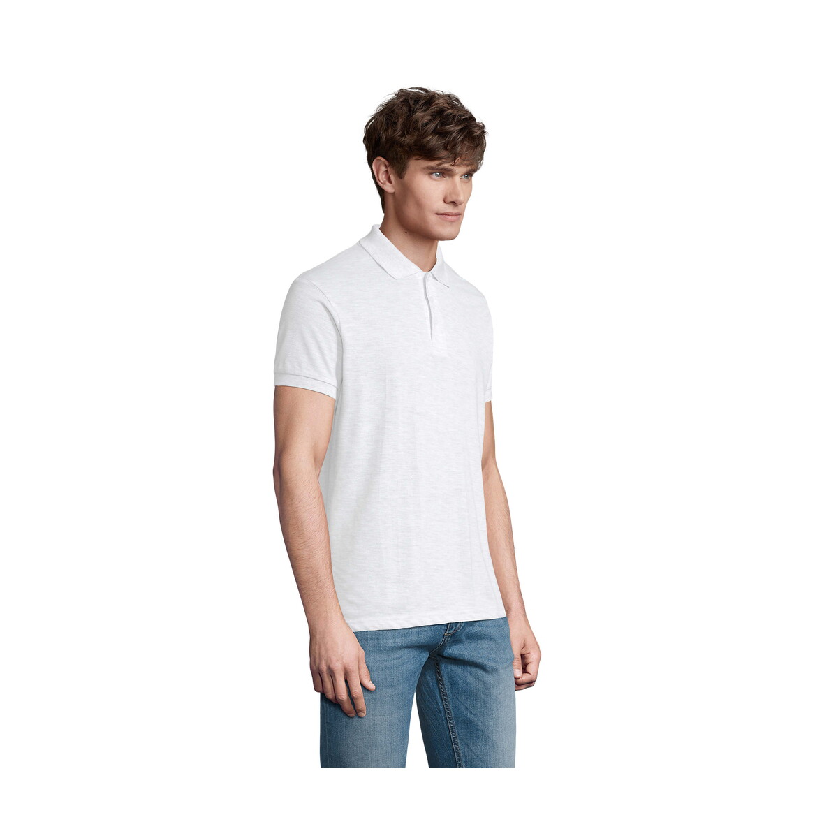 Koszulki polo z logo – prime męskie polo 200g prime men – popielate – xl s00571-as-back PRIME Męskie polo 200g PRIME MEN - Popielate - XL s00571-as-back