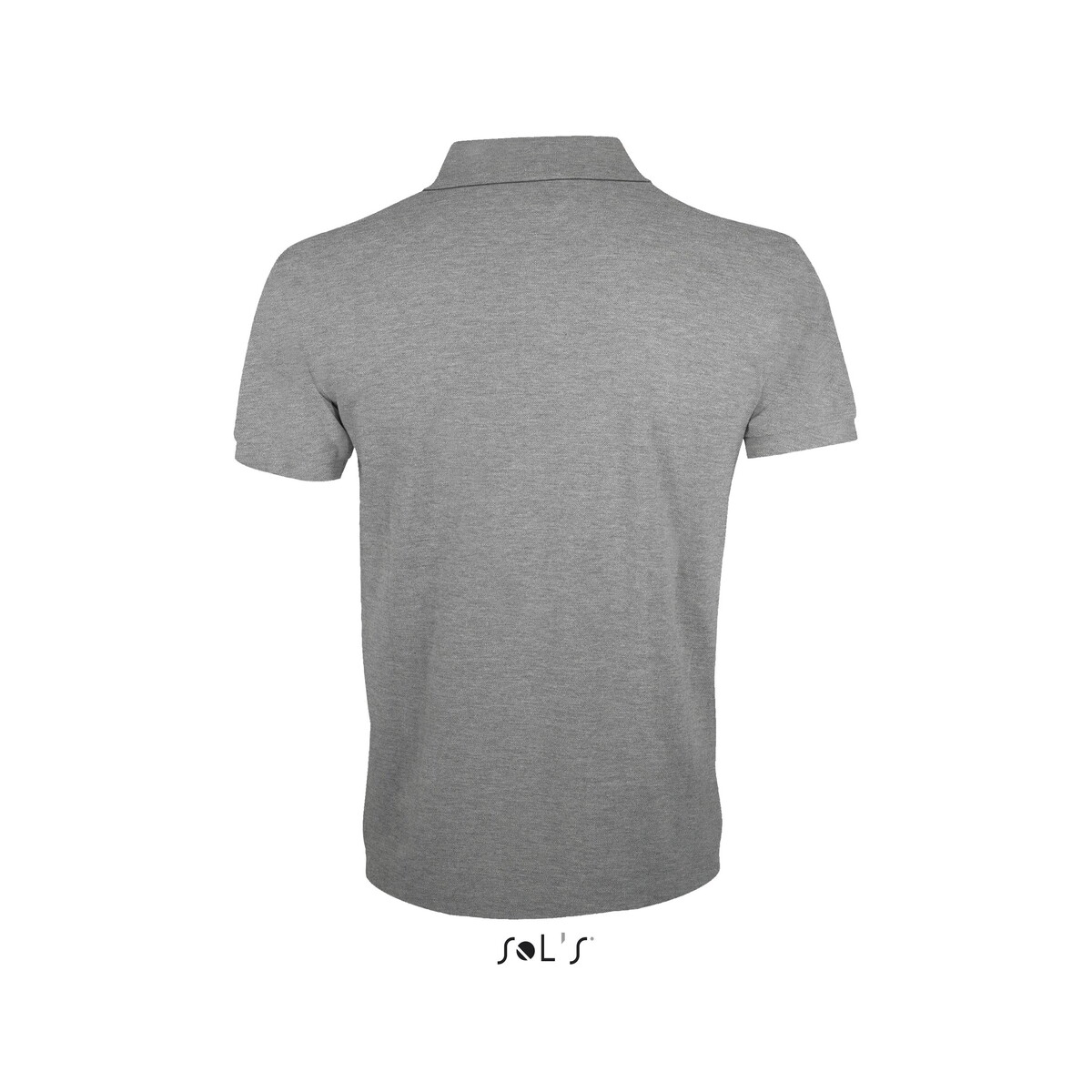 Koszulki polo z logo – prime męskie polo 200g prime men – szary melanż 2 – m s00571-gy-back PRIME Męskie polo 200g PRIME MEN - Szary Melanż 2 - M s00571-gy-back