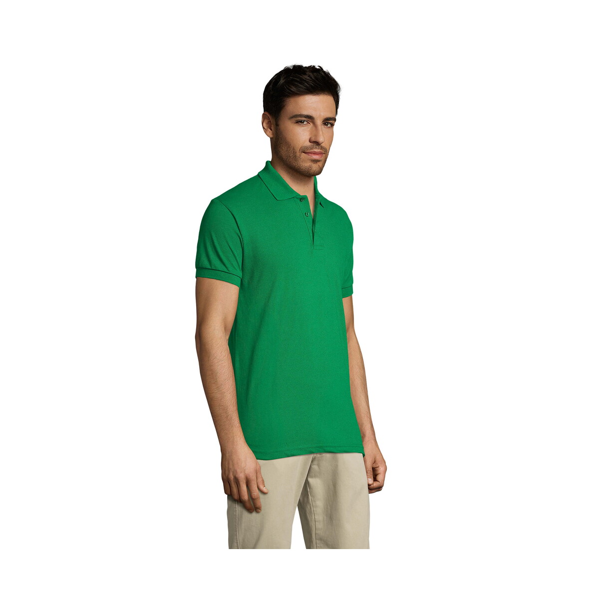 Koszulki polo z logo – prime męskie polo 200g prime men – zielone – m s00571-kg-side PRIME Męskie polo 200g PRIME MEN - Zielone - M s00571-kg-side