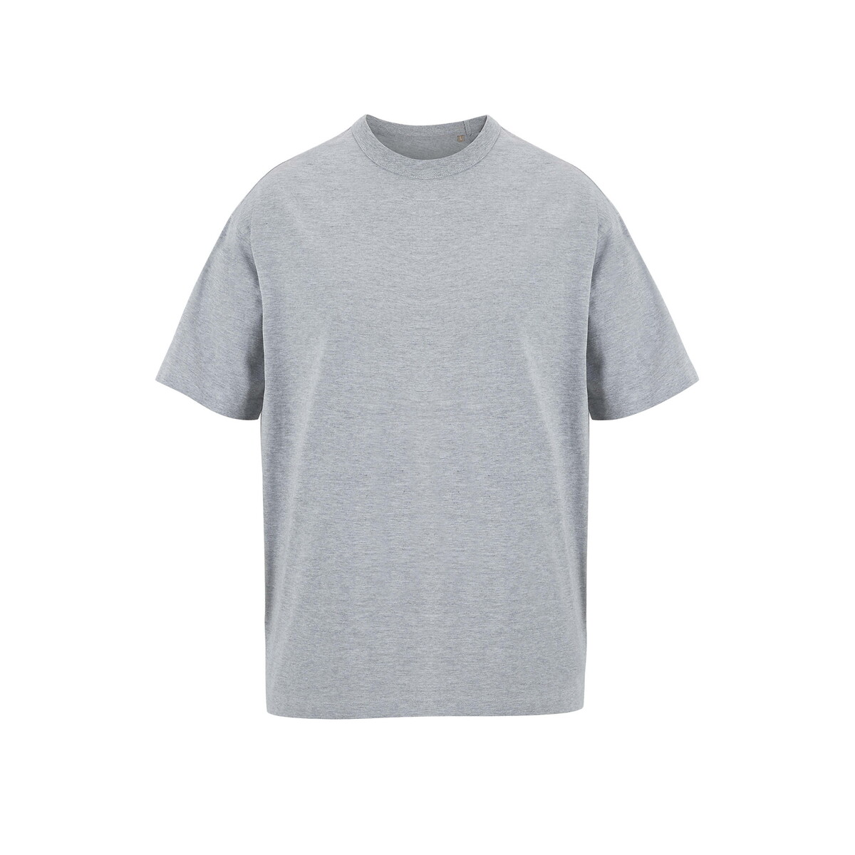 BOXY MEN T-SHIRT OVERSIZE BOXY MEN - Jasnoszary Melanż - L s03806-dh