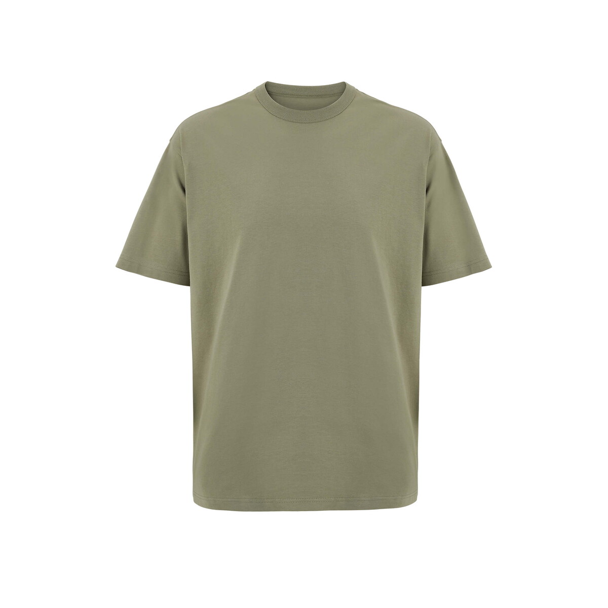 BOXY MEN T-SHIRT OVERSIZE BOXY MEN - Khaki - S s03806-kh