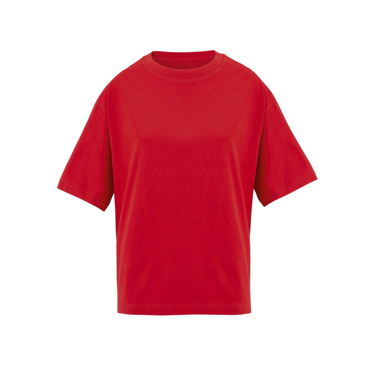 BOXY WOMEN T-SHIRT OVERSIZE BOXY WOMEN - Bright Rojo - XS s03807-bt