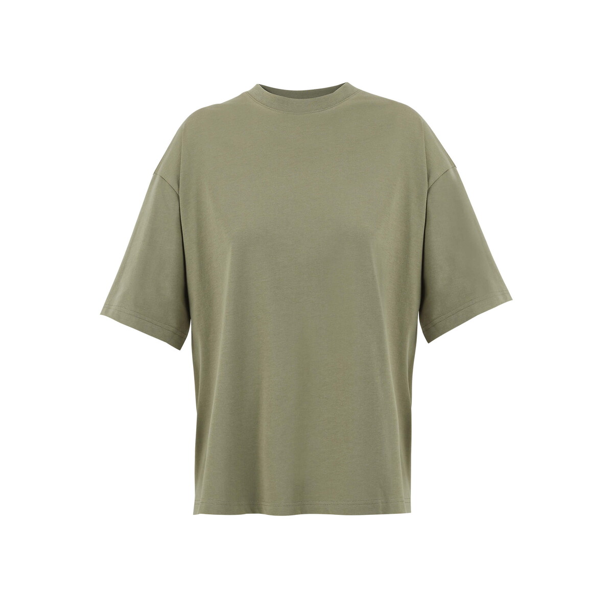 BOXY WOMEN T-SHIRT OVERSIZE BOXY WOMEN - Khaki - XS s03807-kh