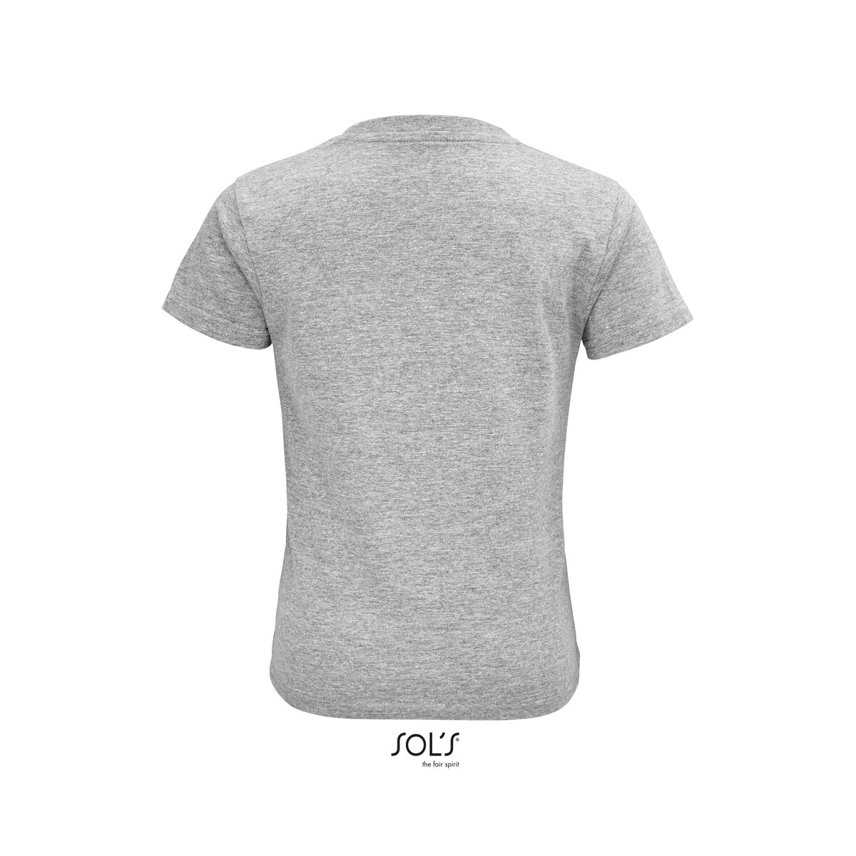 Koszulki z logo – crusader dziecięcy t-shirt crusader kids – szary melanż – m s03580-gm-back CRUSADER Dziecięcy T-SHIRT CRUSADER KIDS - Szary Melanż - M s03580-gm-back