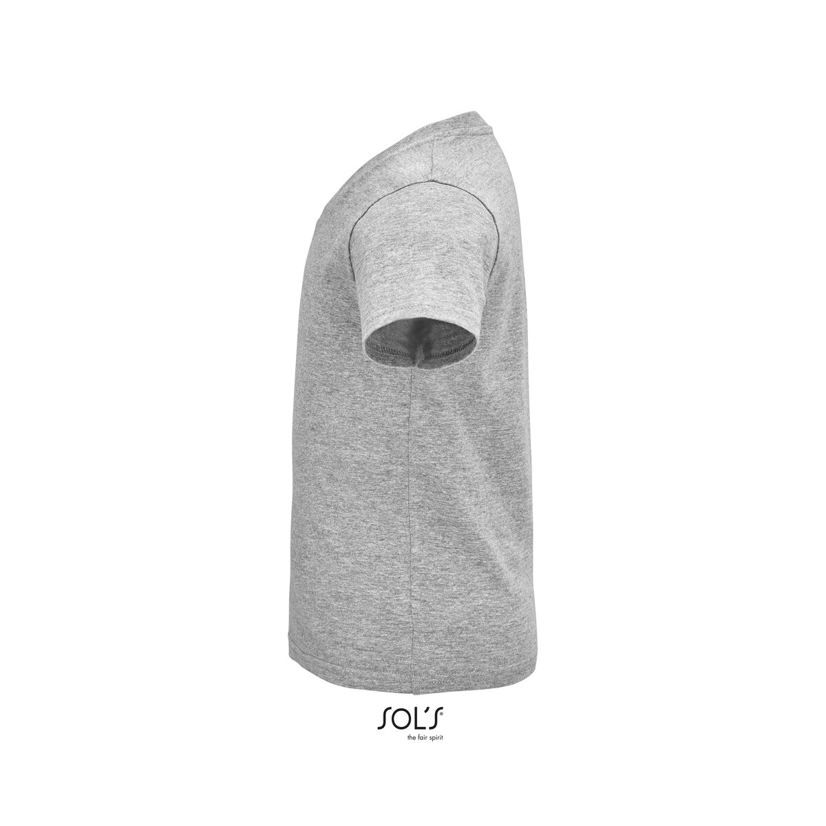 Koszulki z logo – crusader dziecięcy t-shirt crusader kids – szary melanż – m s03580-gm-side CRUSADER Dziecięcy T-SHIRT CRUSADER KIDS - Szary Melanż - M s03580-gm-side