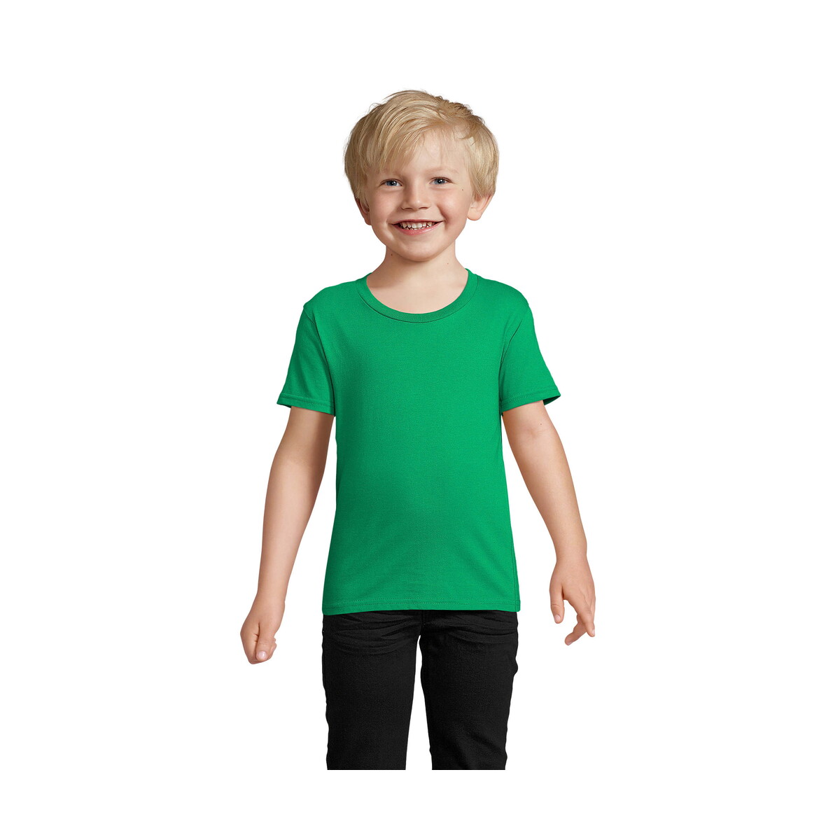 Koszulki z logo – crusader dziecięcy t-shirt crusader kids – zielony – l s03580-kg CRUSADER Dziecięcy T-SHIRT CRUSADER KIDS - Zielony - L s03580-kg
