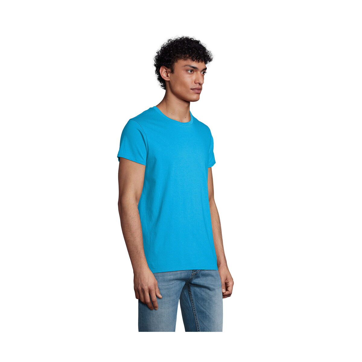 Koszulki z logo – crusader koszulka męska 150 crusader men – aqua – 3xl s03582-aq-back CRUSADER Koszulka męska 150 CRUSADER MEN - Aqua - 3XL s03582-aq-back