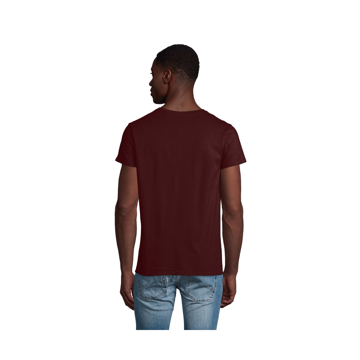Koszulki z logo – crusader koszulka męska 150 crusader men – burgundowa – m s03582-bg-side CRUSADER Koszulka męska 150 CRUSADER MEN - Burgundowa - M s03582-bg-side