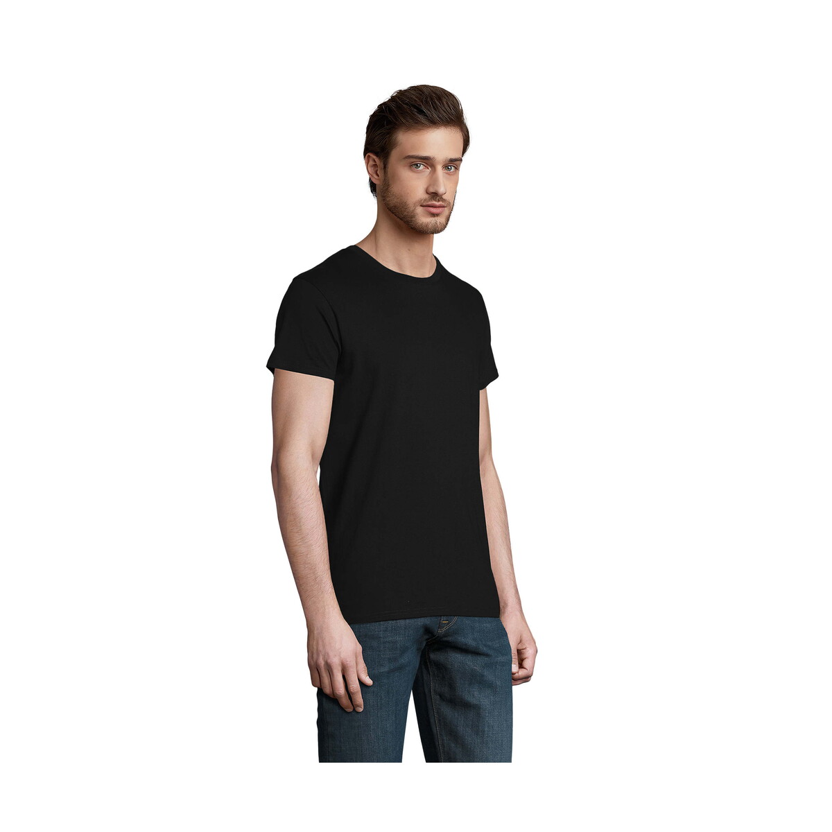 Koszulki z logo – crusader koszulka męska 150 crusader men – deep black – xxl s03582-db-back CRUSADER Koszulka męska 150 CRUSADER MEN - Deep Black - XXL s03582-db-back