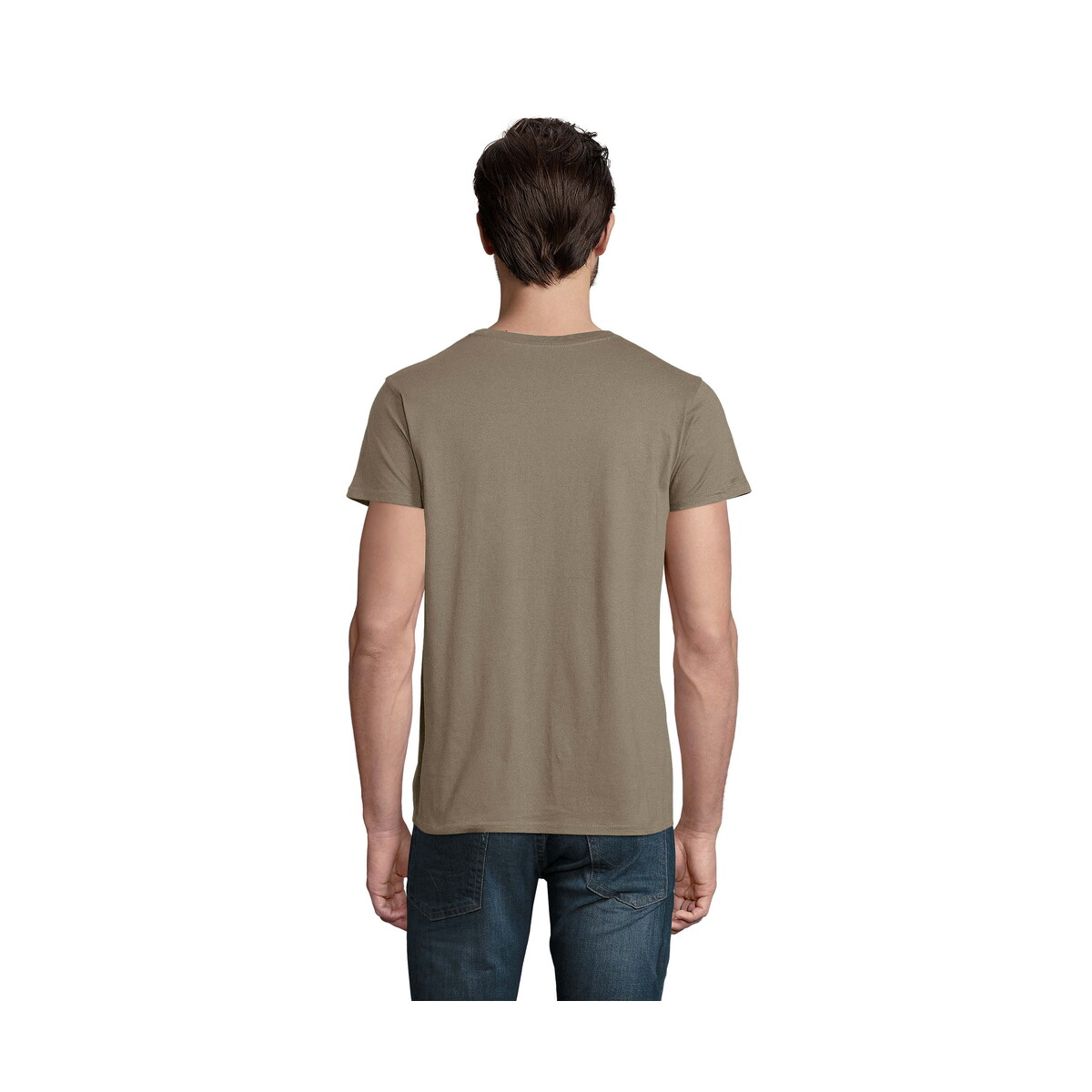 Koszulki z logo – crusader koszulka męska 150 crusader men – khaki – 3xl s03582-kh-side CRUSADER Koszulka męska 150 CRUSADER MEN - Khaki - 3XL s03582-kh-side