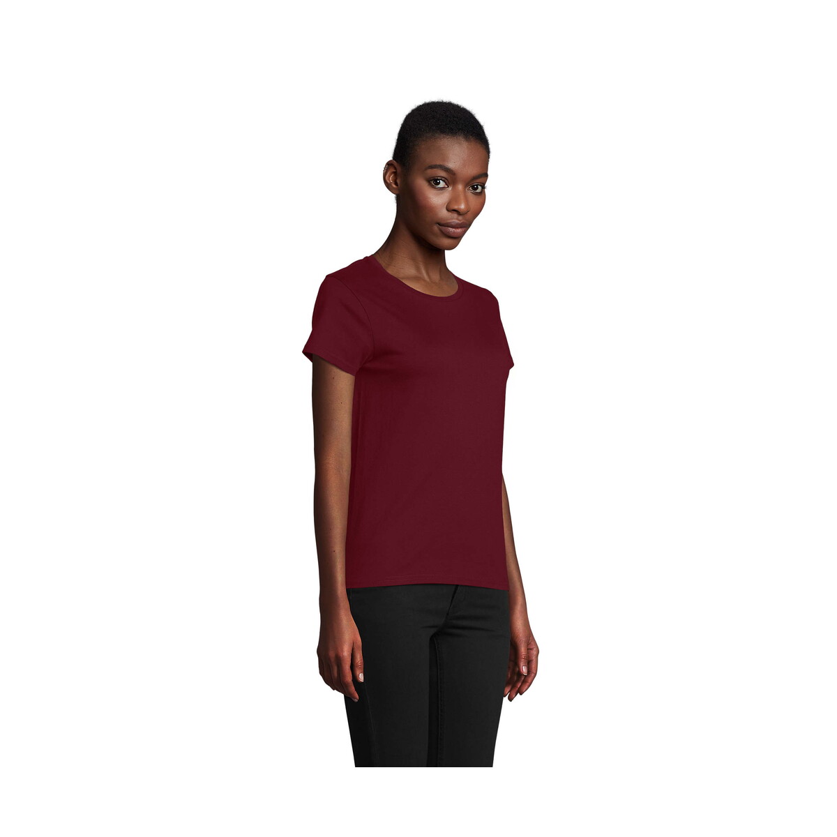 Koszulki z logo – crusader women 150g crusader women – burgundowa – l s03581-bg-back CRUSADER WOMEN 150g CRUSADER WOMEN - Burgundowa - L s03581-bg-back