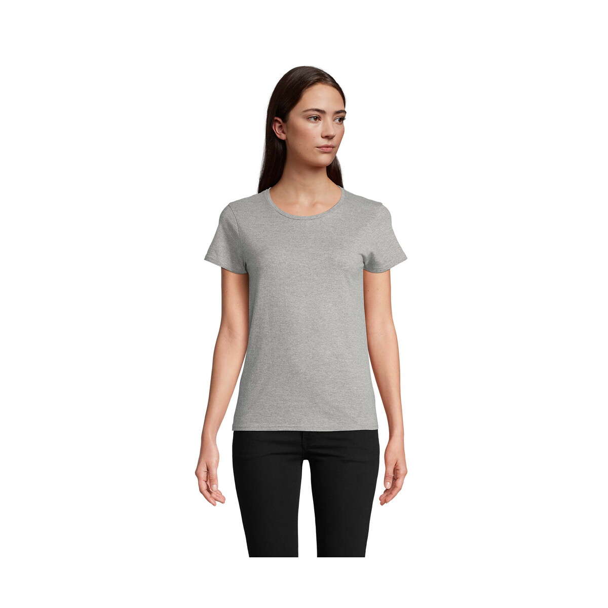 Koszulki z logo – crusader women 150g crusader women – szary melanż – m s03581-gm CRUSADER WOMEN 150g CRUSADER WOMEN - Szary Melanż - M s03581-gm