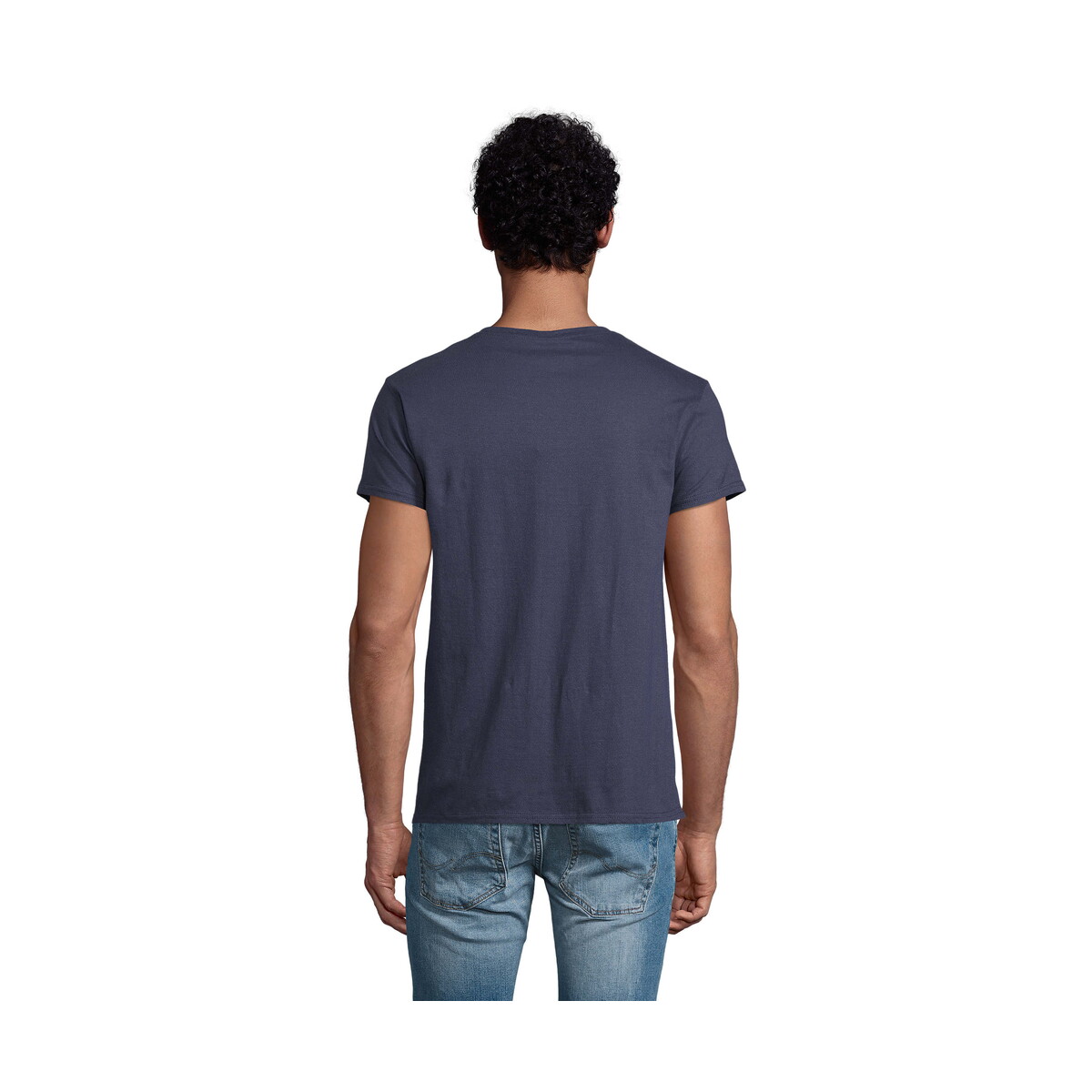 Koszulki z logo – epic unisex t-shirt 140g epic – french navy – l s03564-fn-side EPIC UNISEX T-SHIRT 140g EPIC - French Navy - L s03564-fn-side