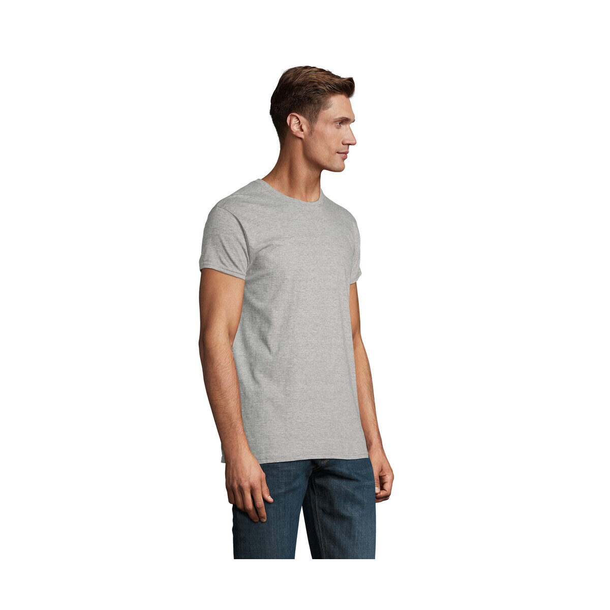 Koszulki z logo – epic unisex t-shirt 140g epic – szary melanż – 4xl s03564-gm-back EPIC UNISEX T-SHIRT 140g EPIC - Szary Melanż - 4XL s03564-gm-back