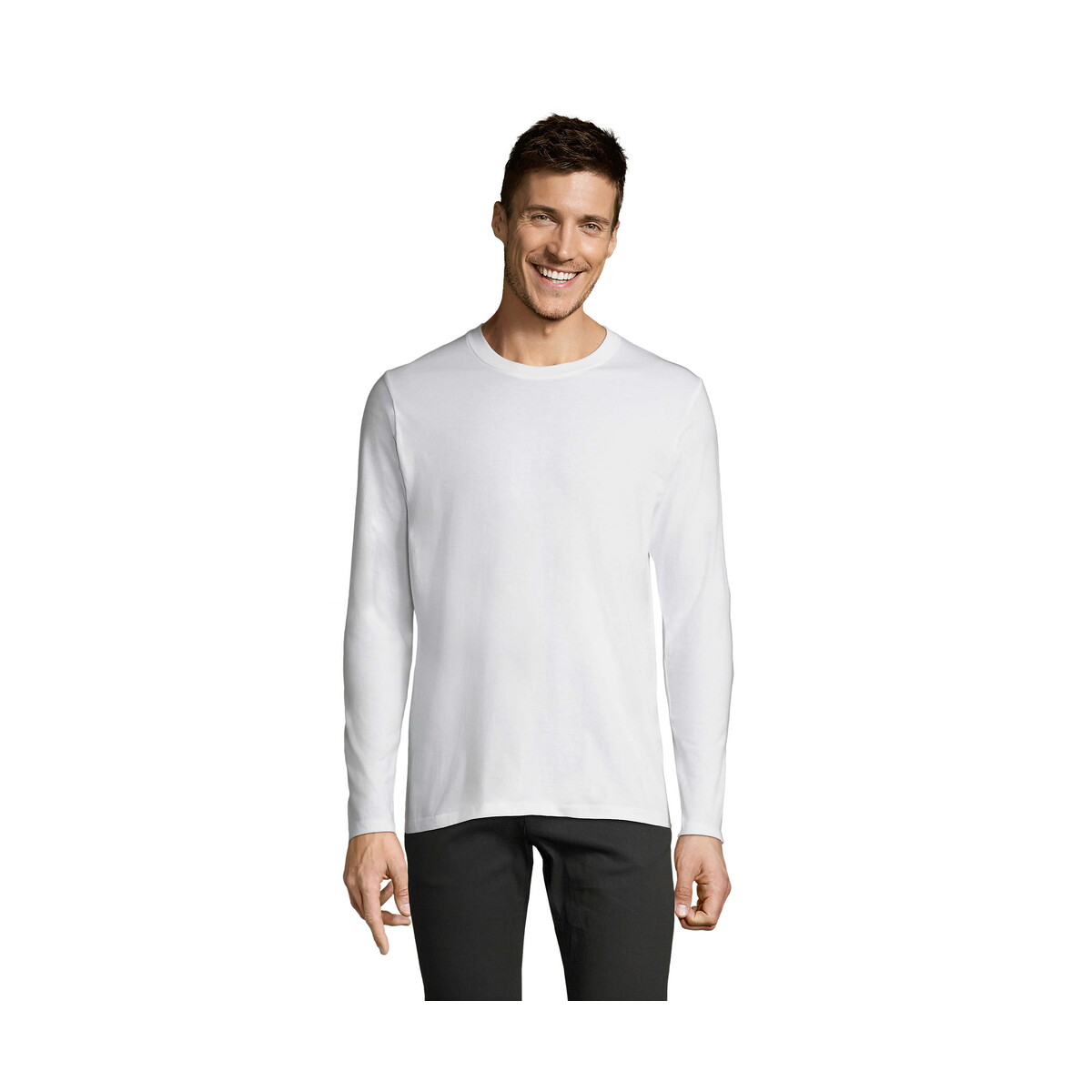 IMPERIAL LSL MEN t-shirt 190g IMPERIAL LSL MEN - Biały - XL s02074-wh